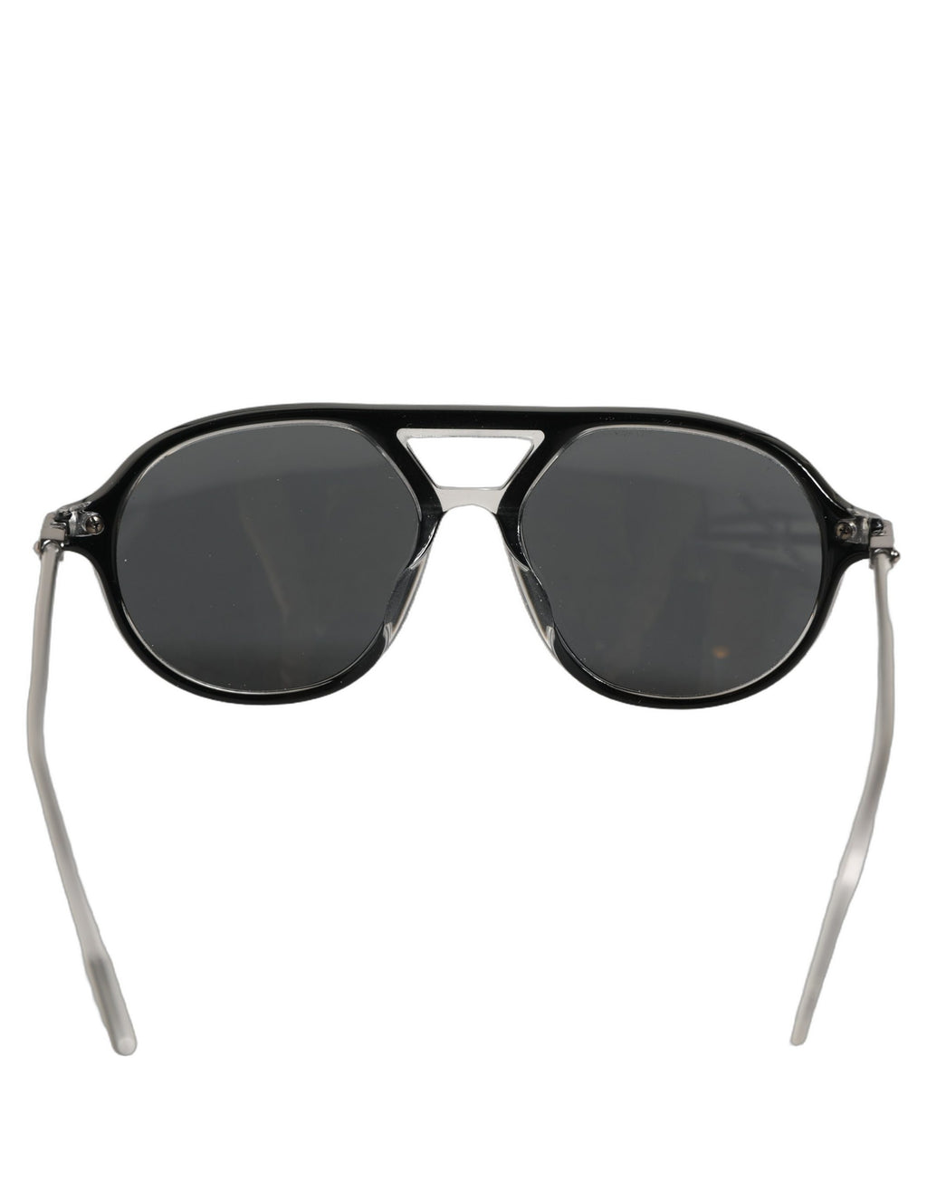 Dolce & Gabbana Sonnenbrille DG4343F mit Brückendetail und schwarzem Acetatrahmen