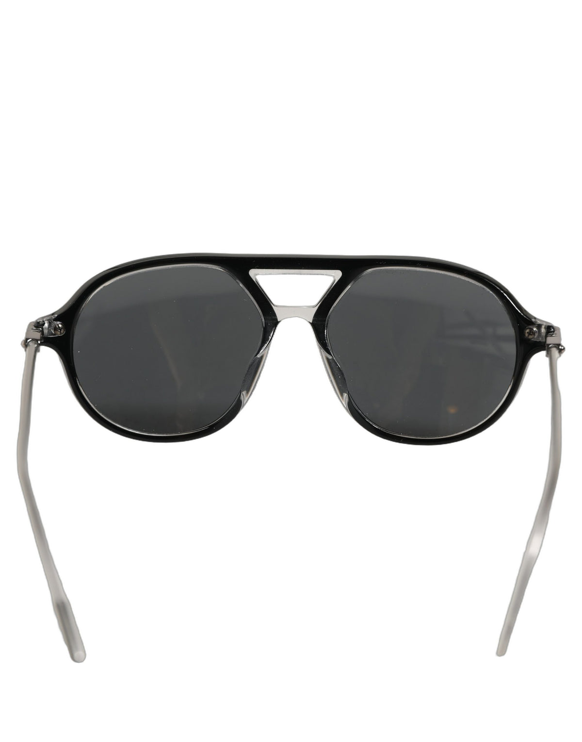 Dolce & Gabbana Sonnenbrille DG4343F mit Brückendetail und schwarzem Acetatrahmen