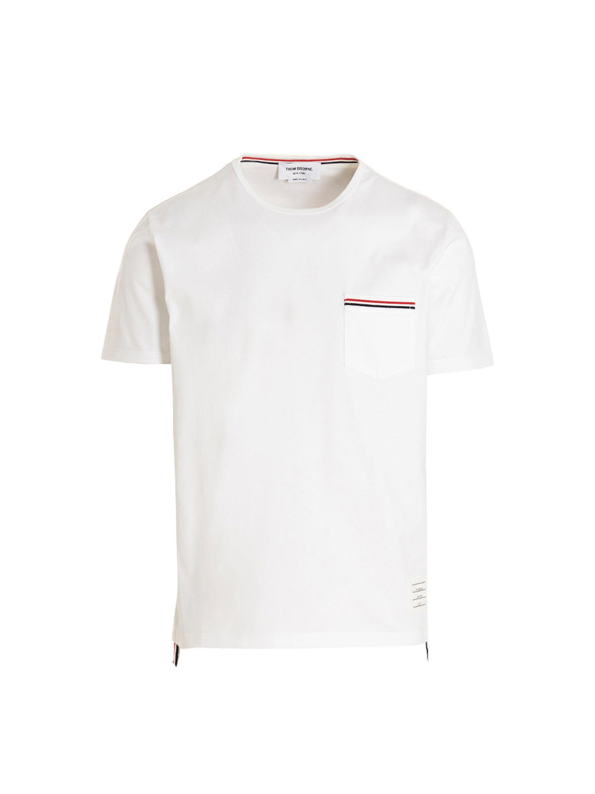 Thom Browne Weißes Baumwoll-T-Shirt