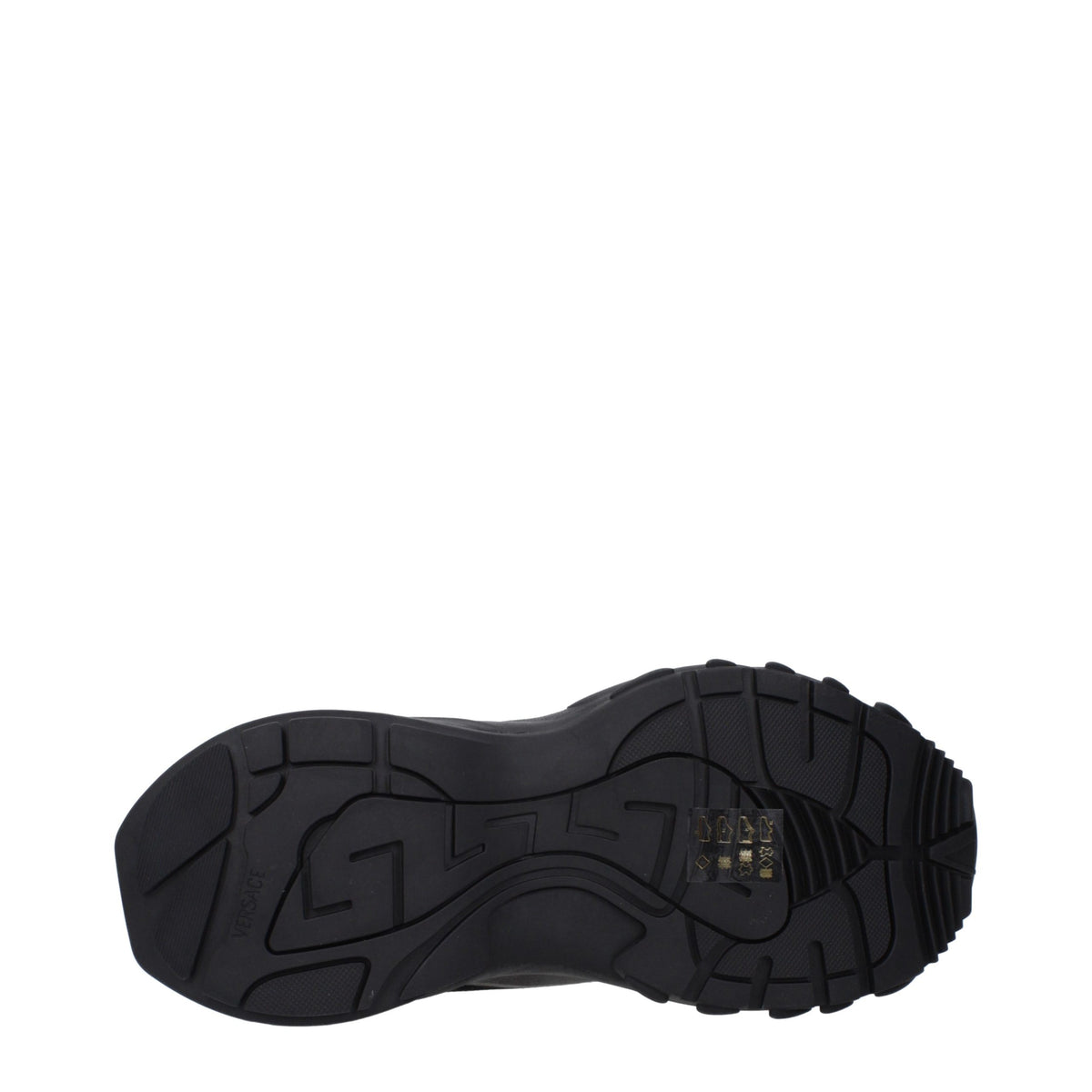 Versace Schwarze Chunky-Sneakers aus Stoff