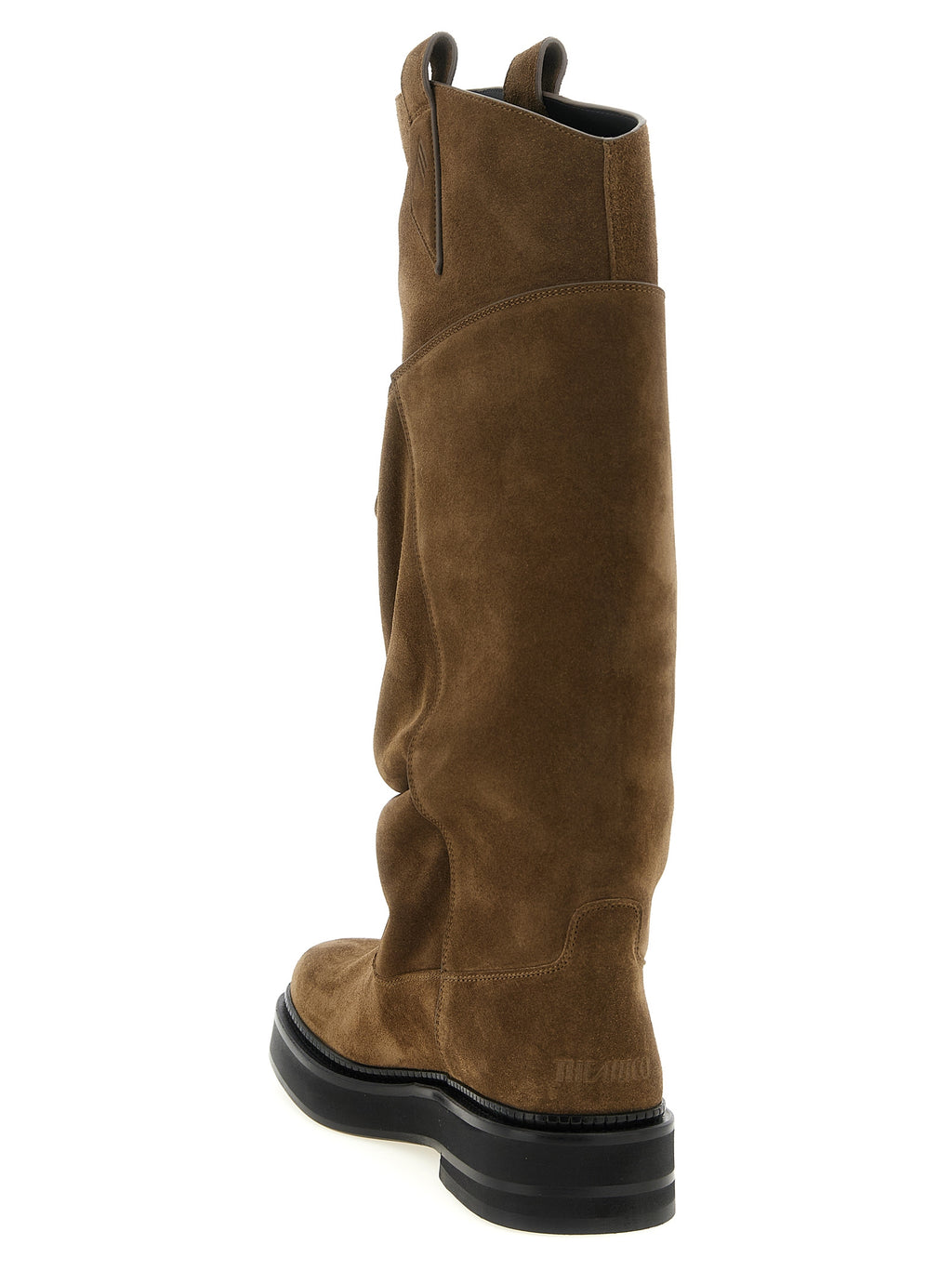 The Attico Braunes Kalbsleder Overknee