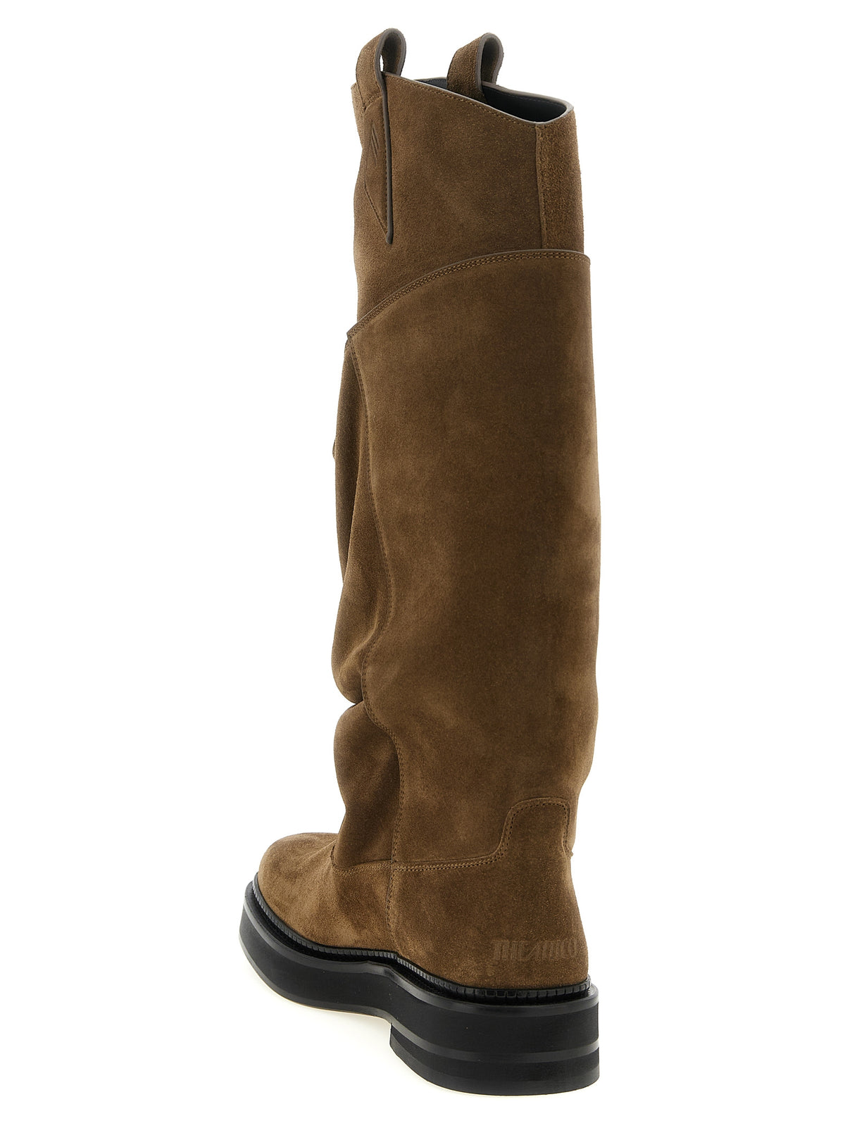 The Attico Braunes Kalbsleder Overknee