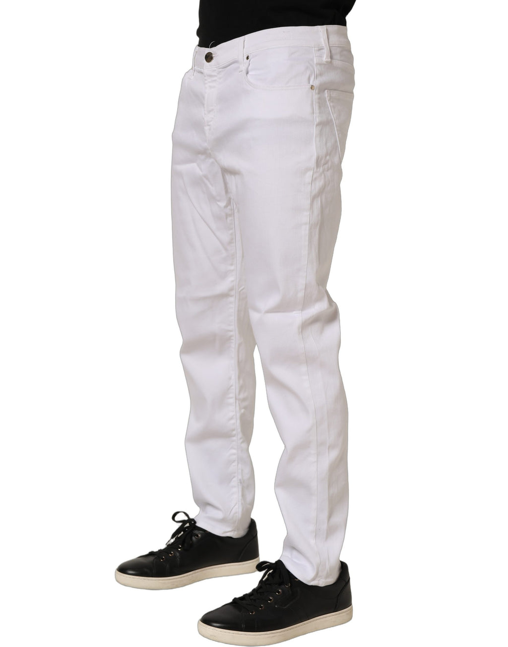Jacob Cohen White Skinny Fit Mid Waist Jeans für Herren