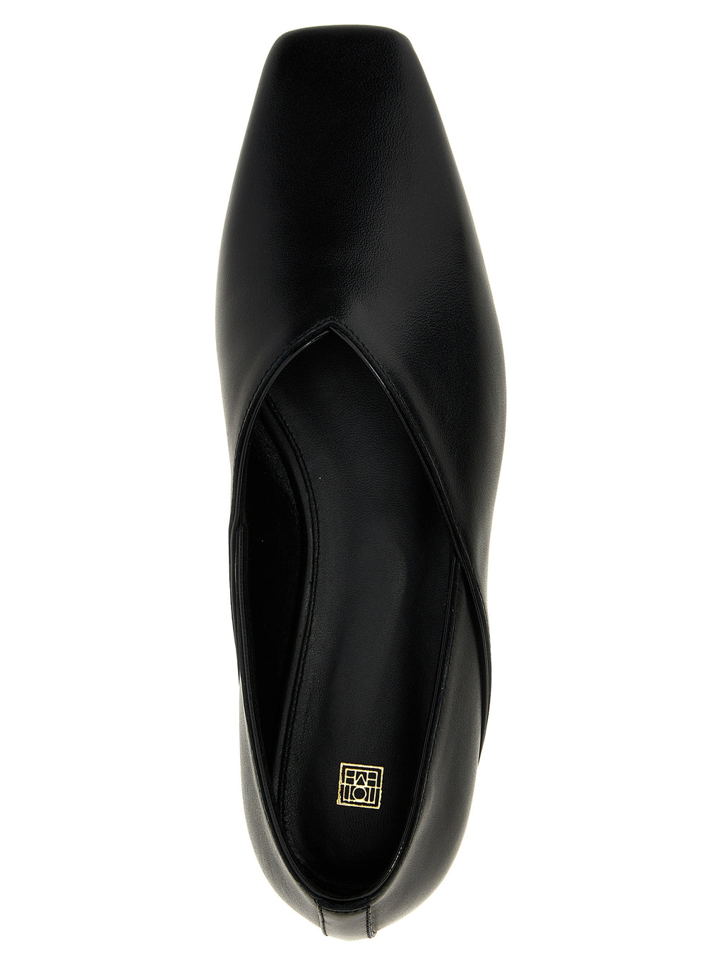 TOTEME Schwarze Ballerinas aus Kalbsleder