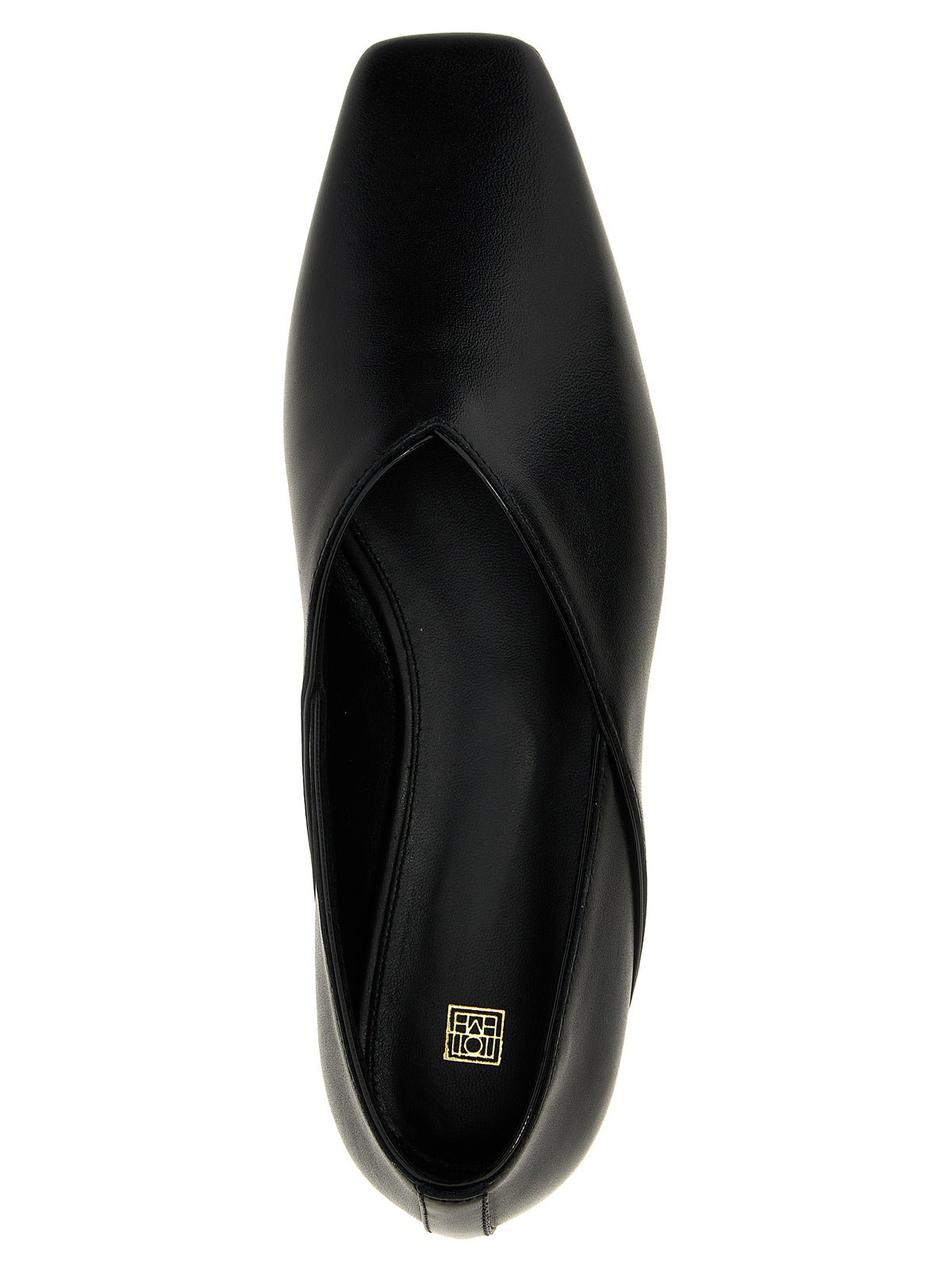 TOTEME Schwarze Ballerinas aus Kalbsleder