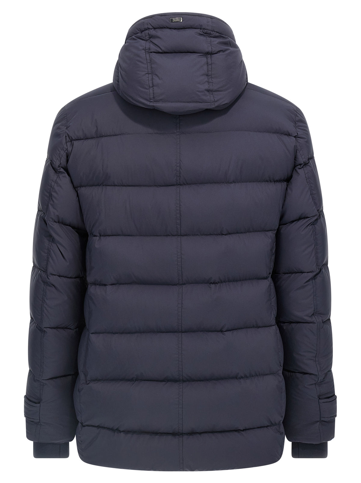 Herno Blaue Polyamid-Jacke in voller Länge