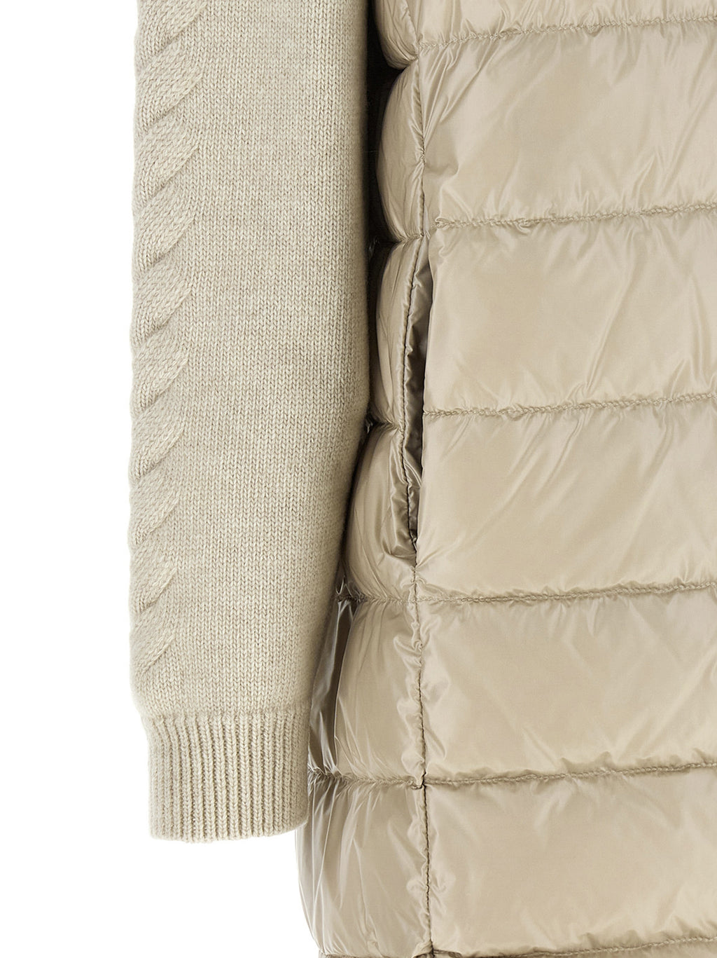 Herno Beige Polyamid-Mantel in voller Länge