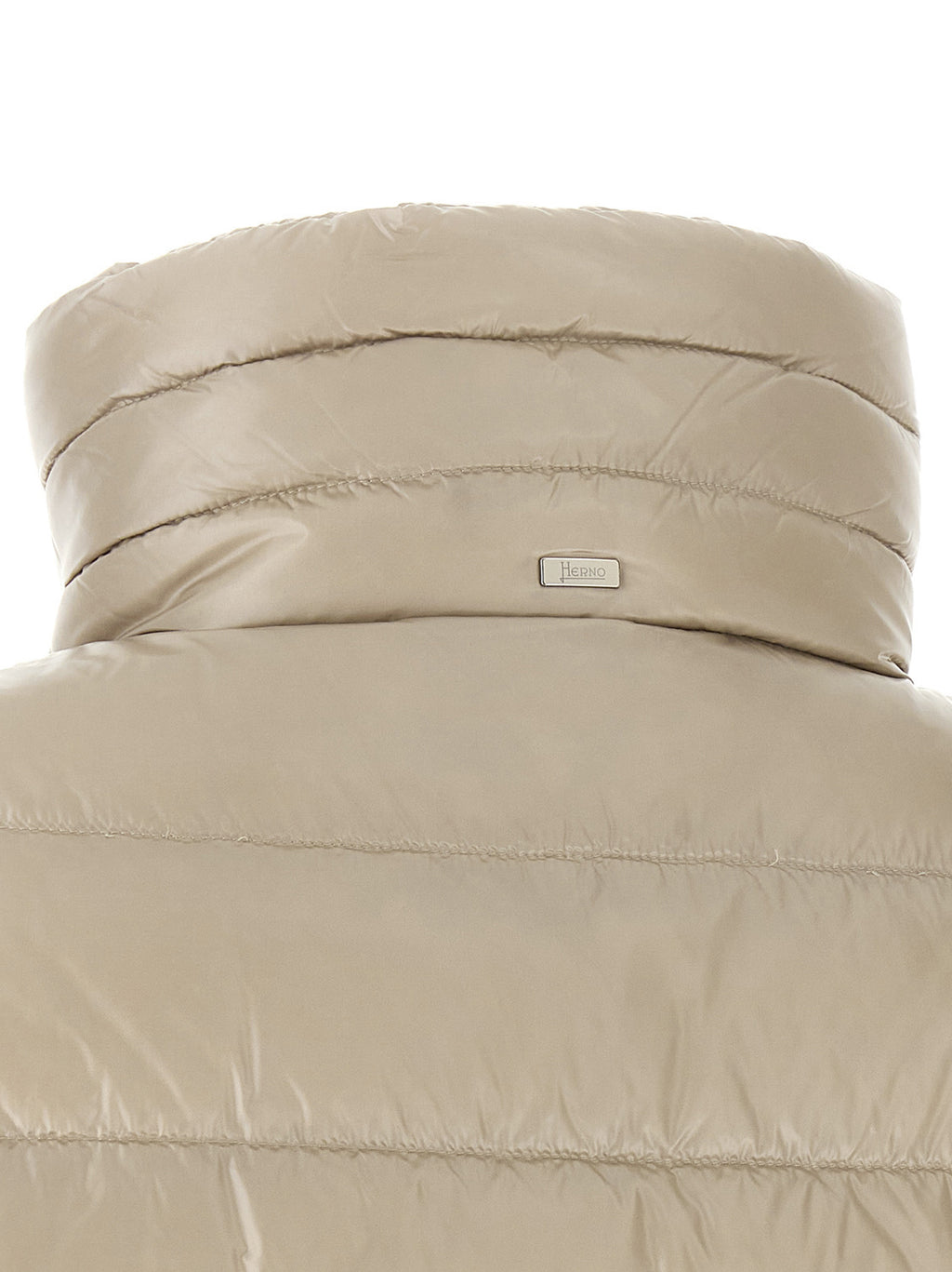 Herno Beige Polyamid-Mantel in voller Länge