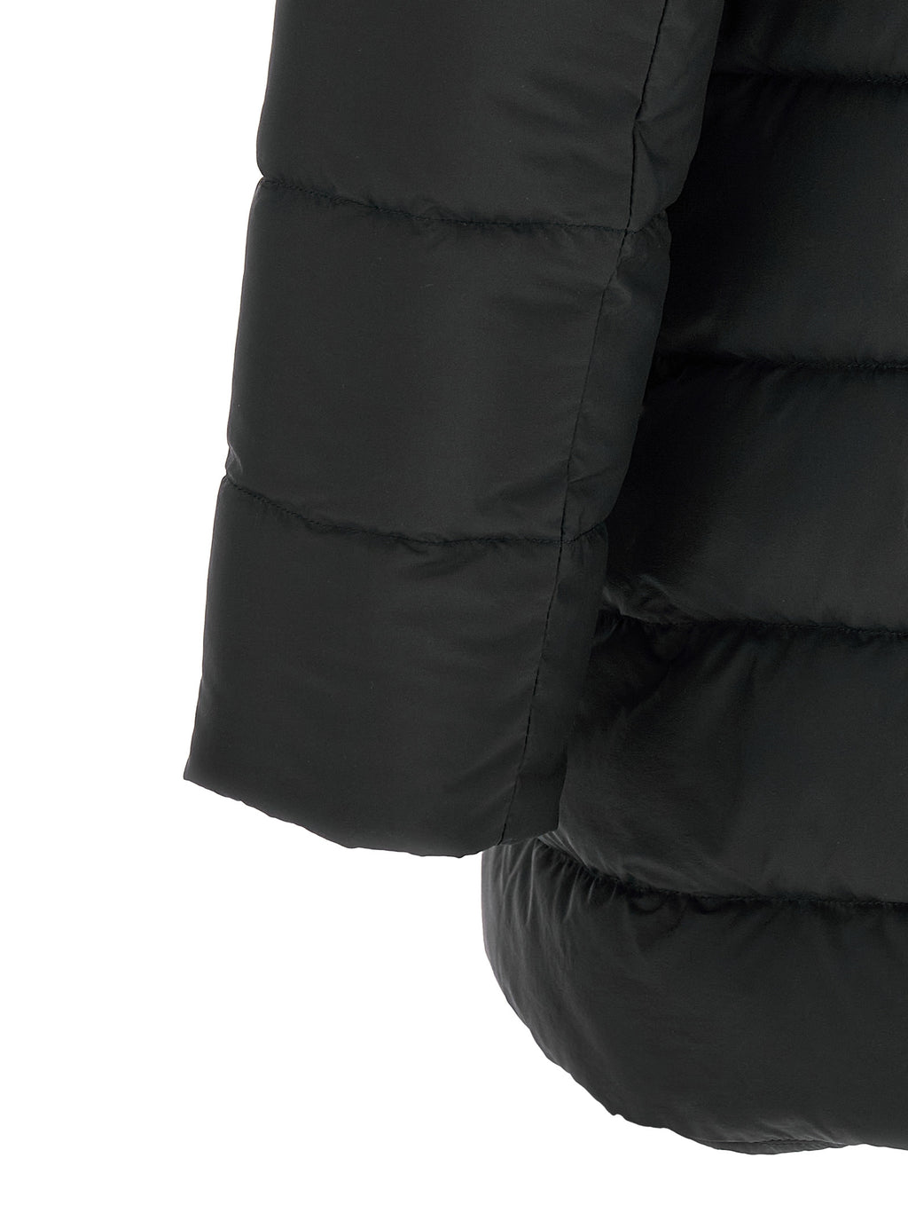 Herno Schwarze Polyamid-Jacke in voller Länge