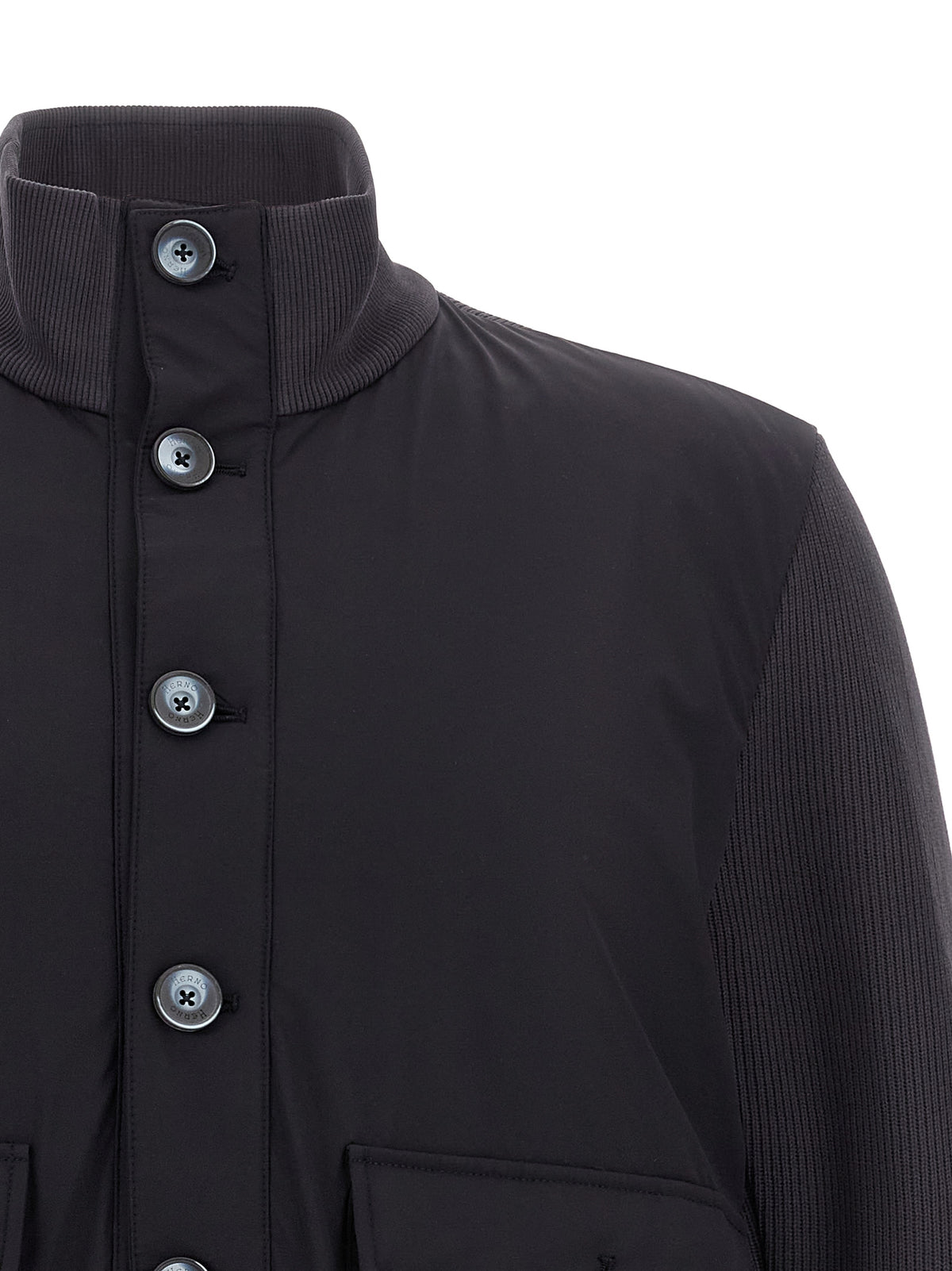 Herno Blaue Baumwolljacke