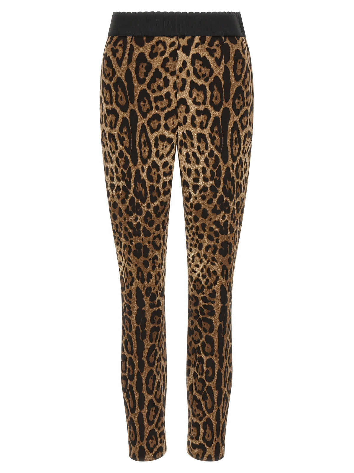 Dolce & Gabbana Braune Viskose-Leggings