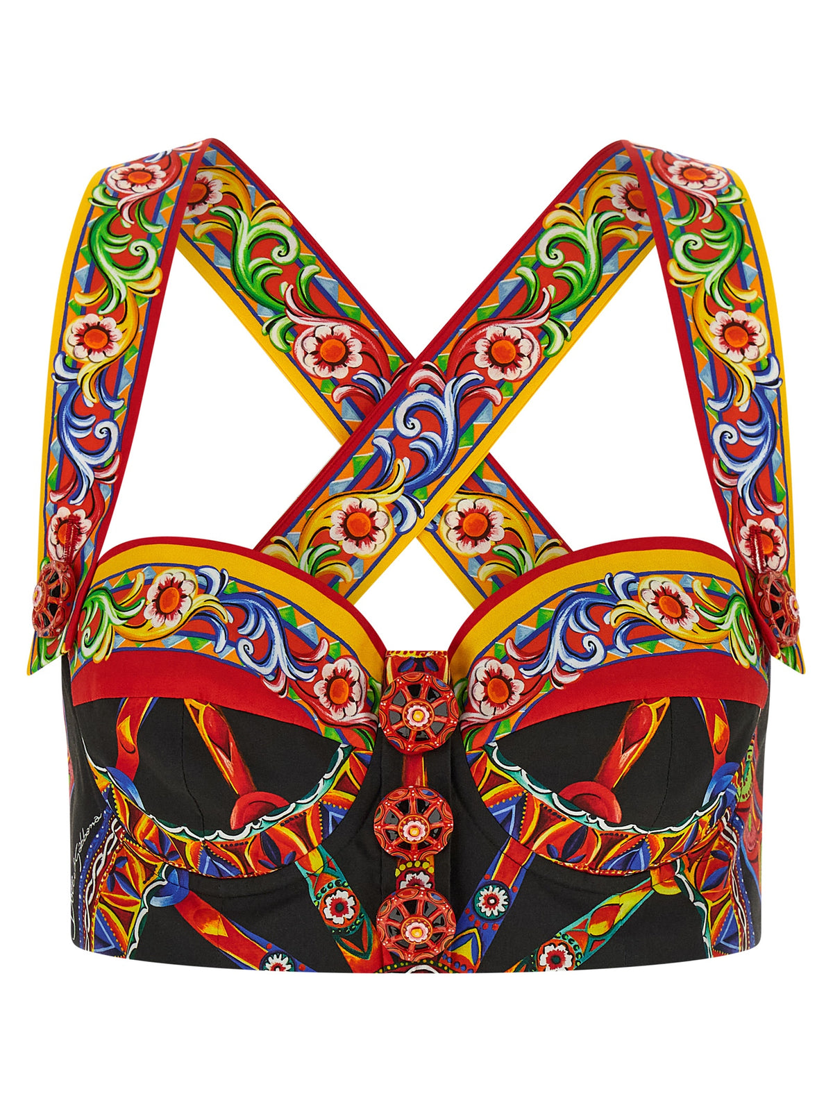Dolce & Gabbana Bunte Baumwollbluse