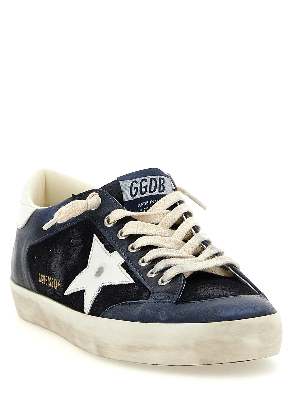 Golden Goose Sneaker aus blauem Rindsleder (Low Top)