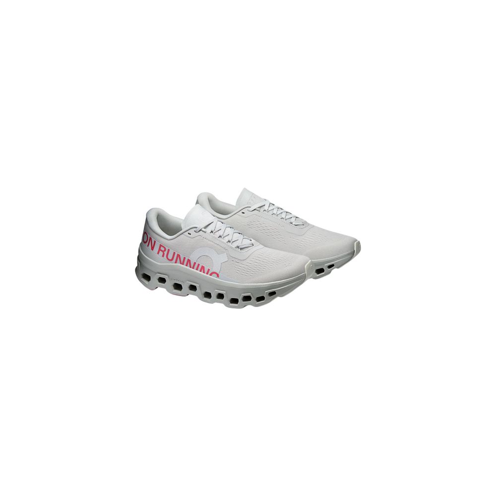 On Running Graue synthetische Sportsneaker