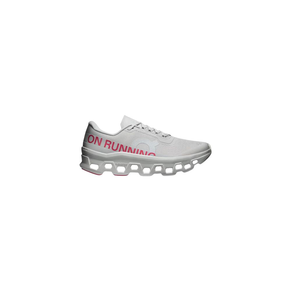 On Running Graue synthetische Sportsneaker