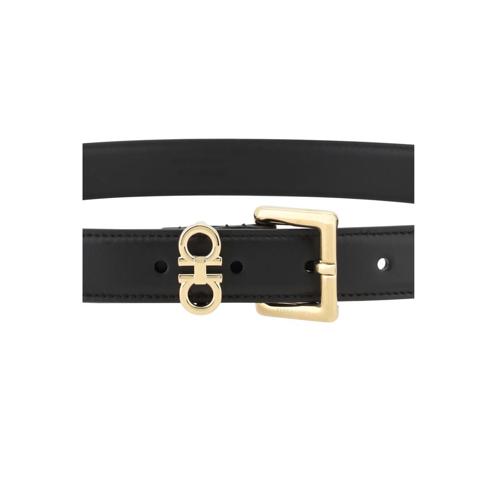 Ferragamo Gürtel aus schwarzem Kalbsleder