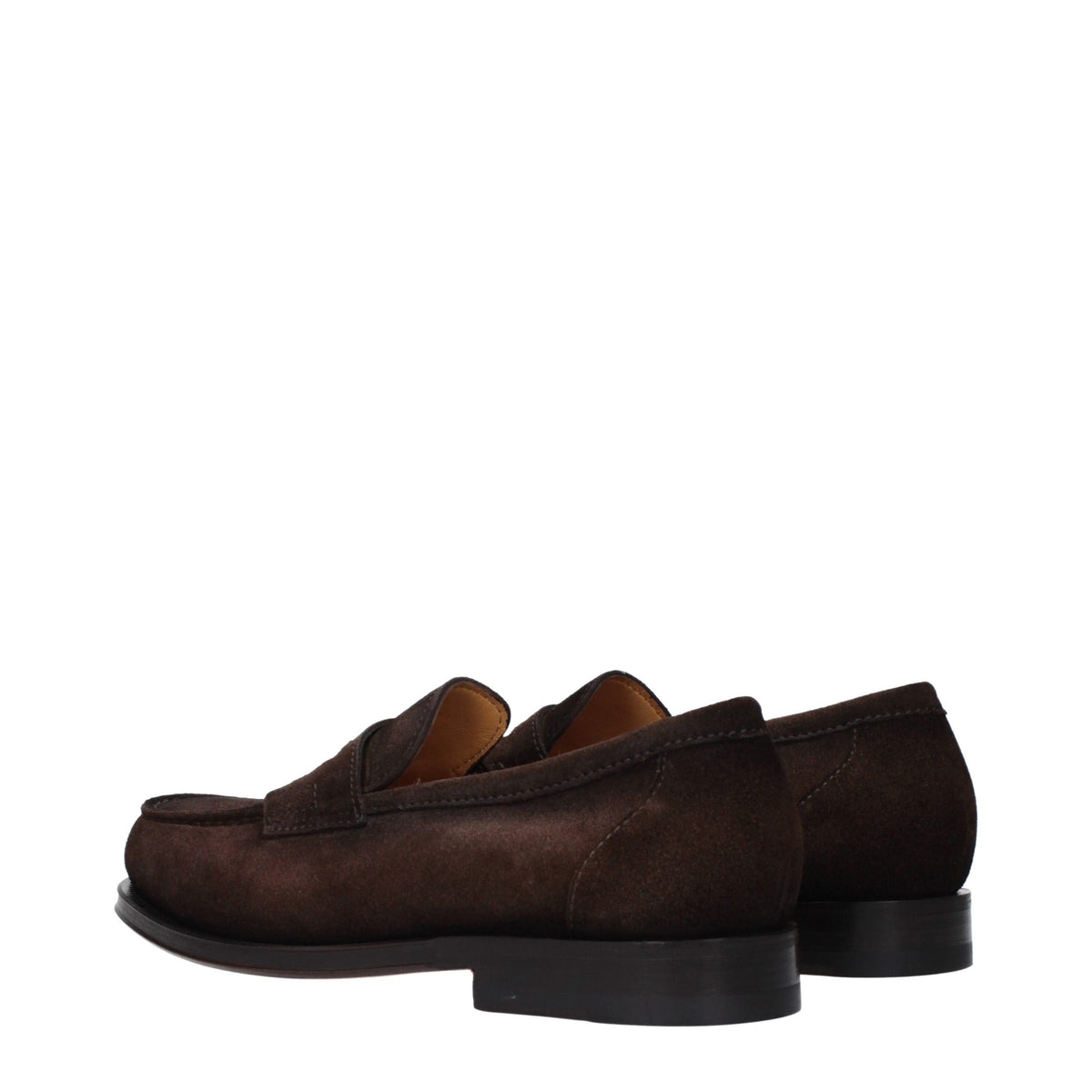 Santoni Slipper aus braunem Leder