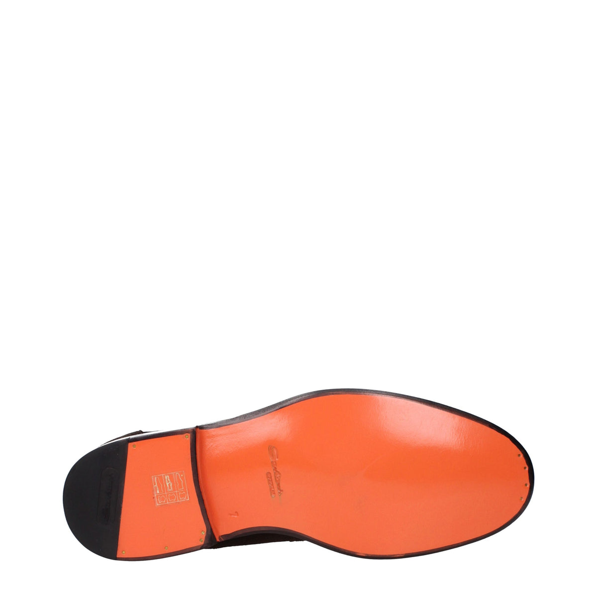 Santoni Slipper aus braunem Leder