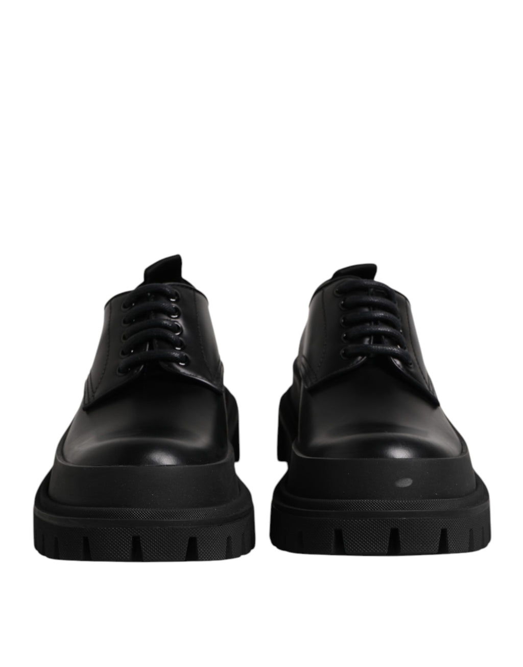 Dolce & Gabbana Schwarze Hi-Trekking Derby-Schuhe aus Leder