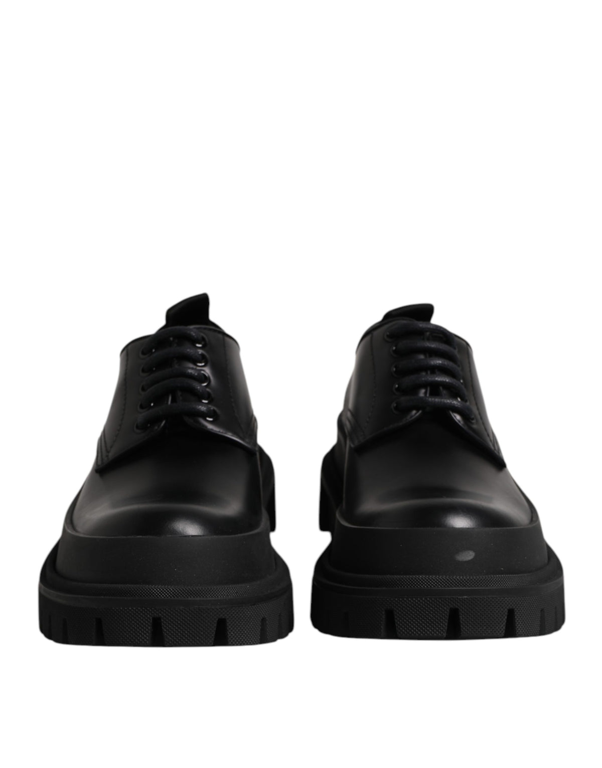 Dolce & Gabbana Schwarze Hi-Trekking Derby-Schuhe aus Leder
