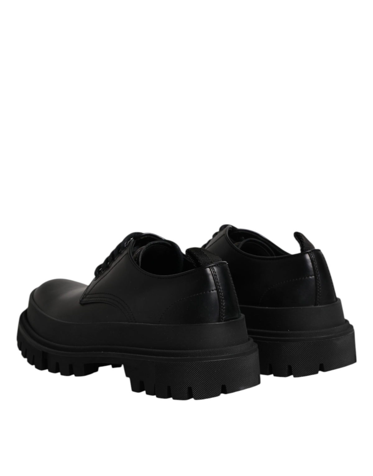 Dolce & Gabbana Schwarze Hi-Trekking Derby-Schuhe aus Leder
