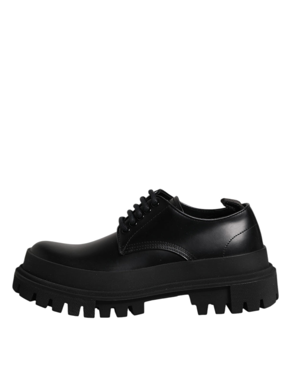Dolce & Gabbana Schwarze Hi-Trekking Derby-Schuhe aus Leder