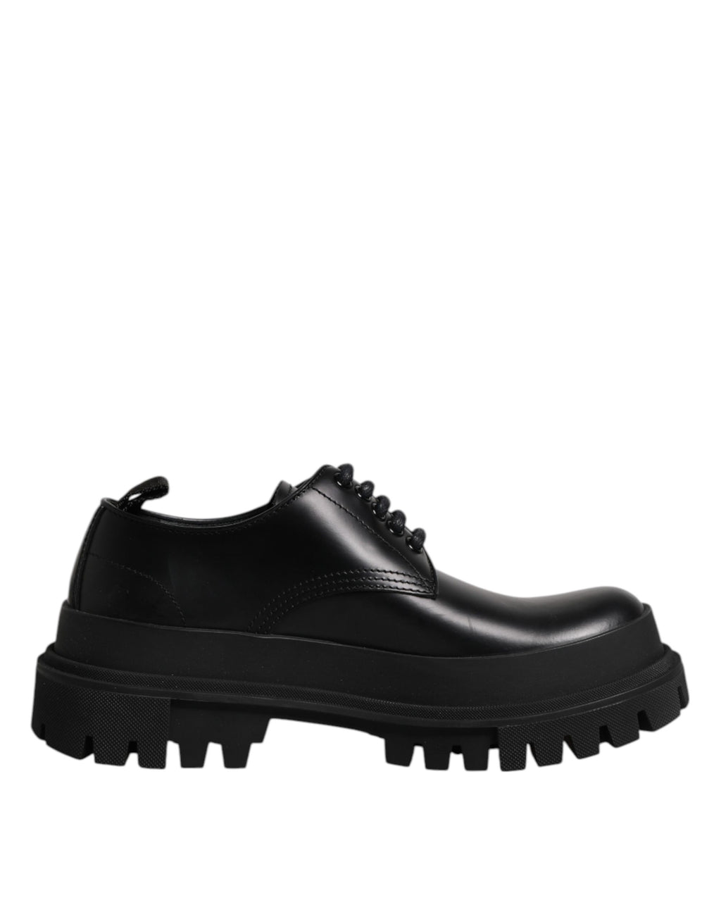 Dolce & Gabbana Schwarze Hi-Trekking Derby-Schuhe aus Leder