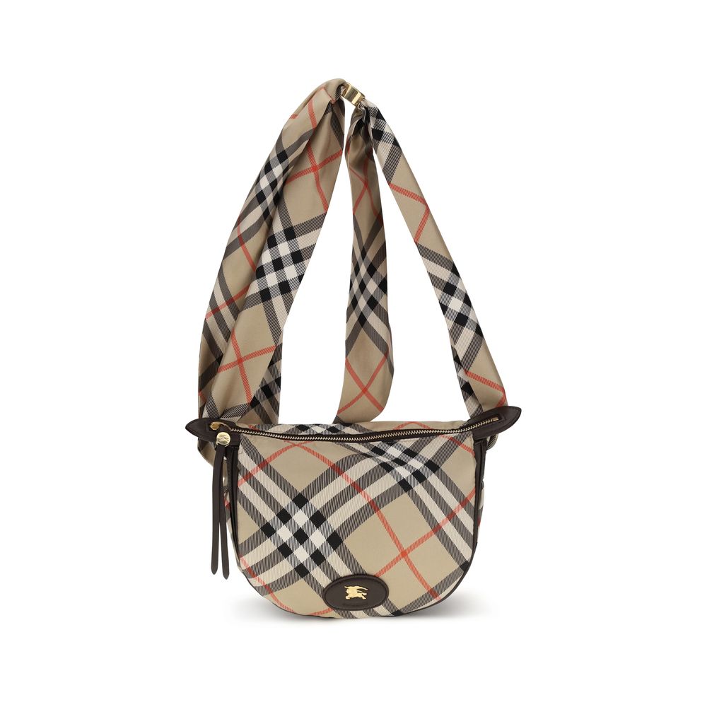 Burberry Beige Seidenschultertasche