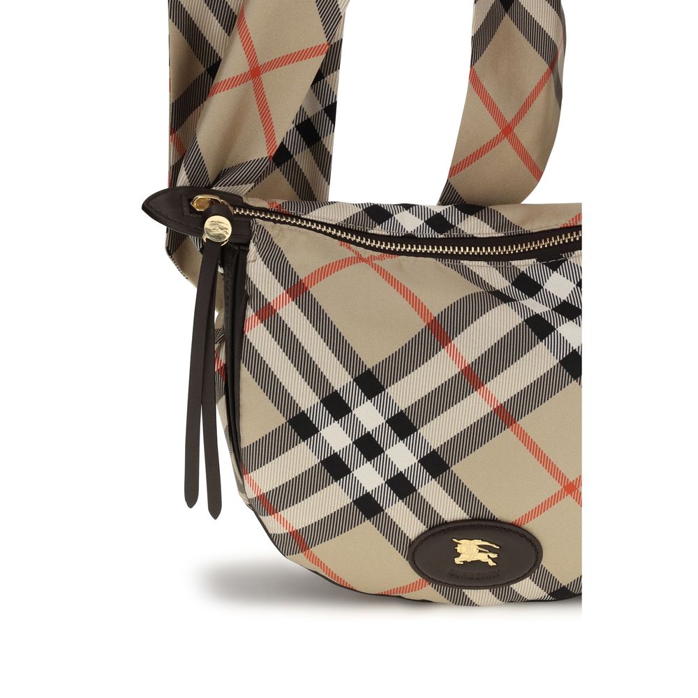 Burberry Beige Seidenschultertasche