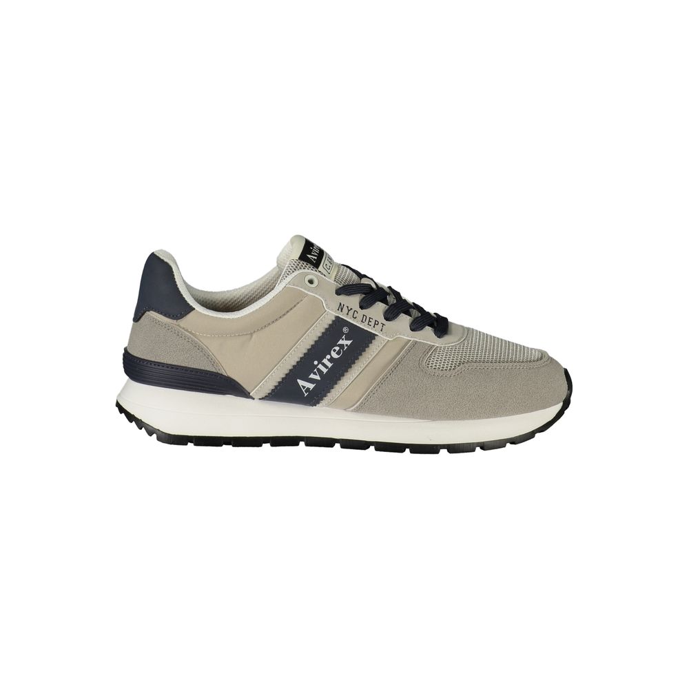 Avirex Herren-Sneaker aus grauem Polyurethan