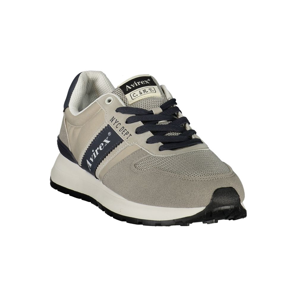 Avirex Herren-Sneaker aus grauem Polyurethan