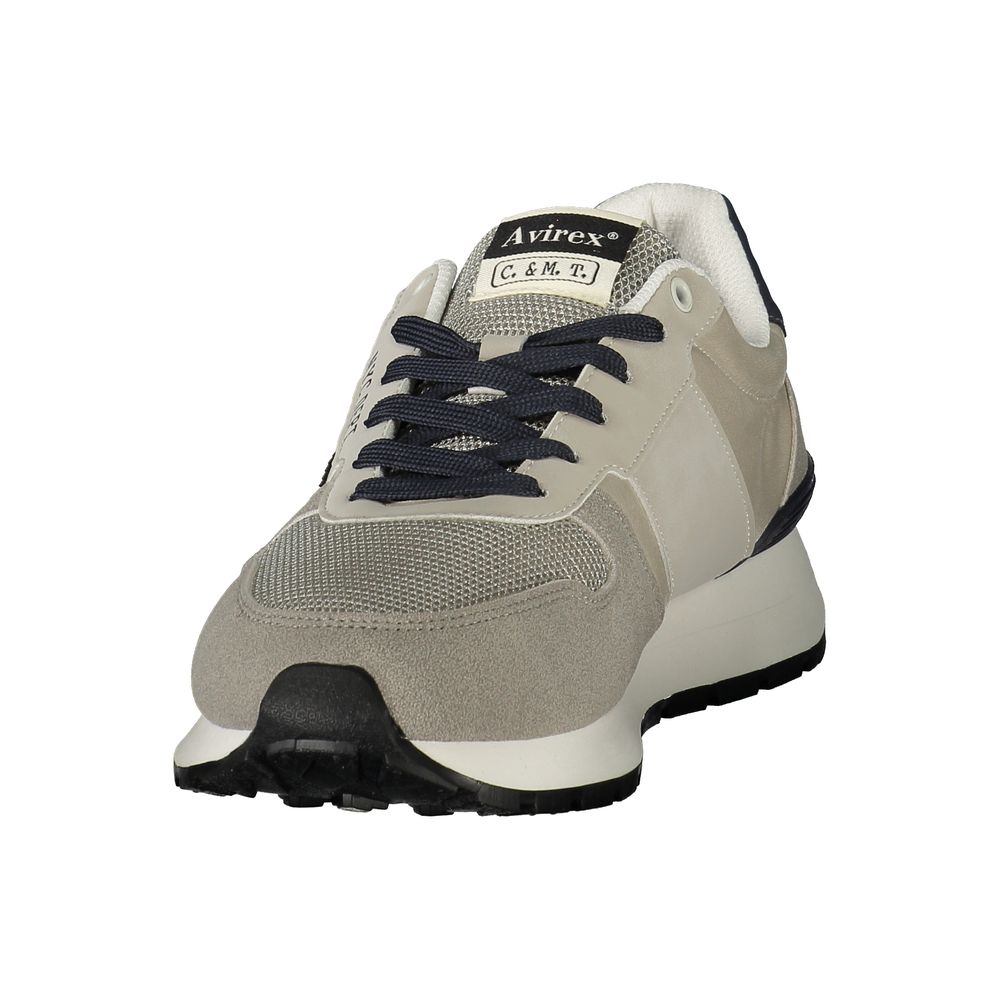 Avirex Herren-Sneaker aus grauem Polyurethan