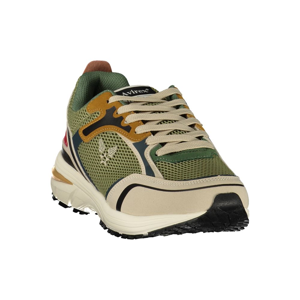 Avirex Verde Herren-Sneaker aus Polyurethan
