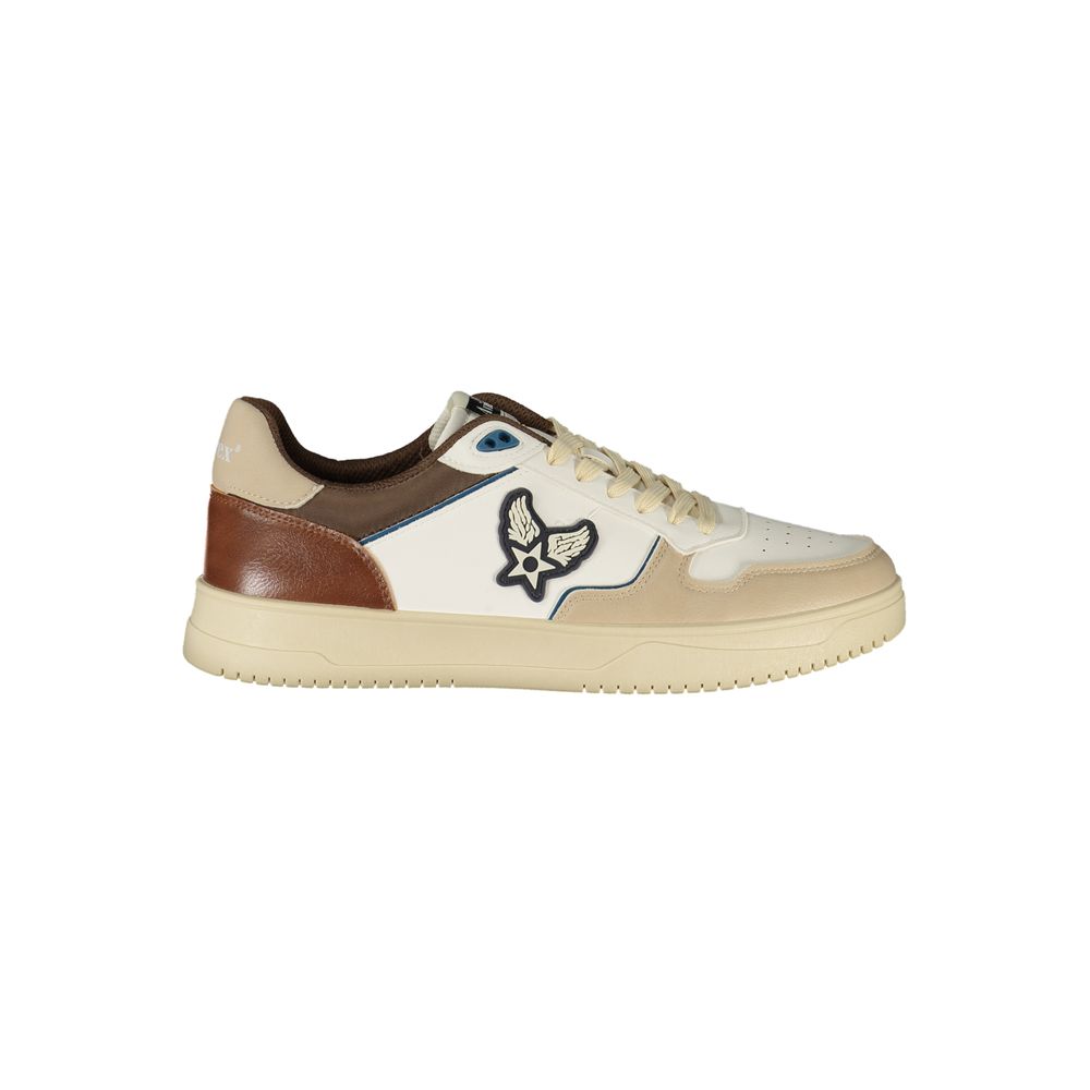 Avirex Herren-Sneaker aus weißem Polyurethan