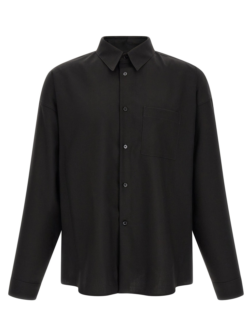 Marni Bluse aus schwarzer Schurwolle