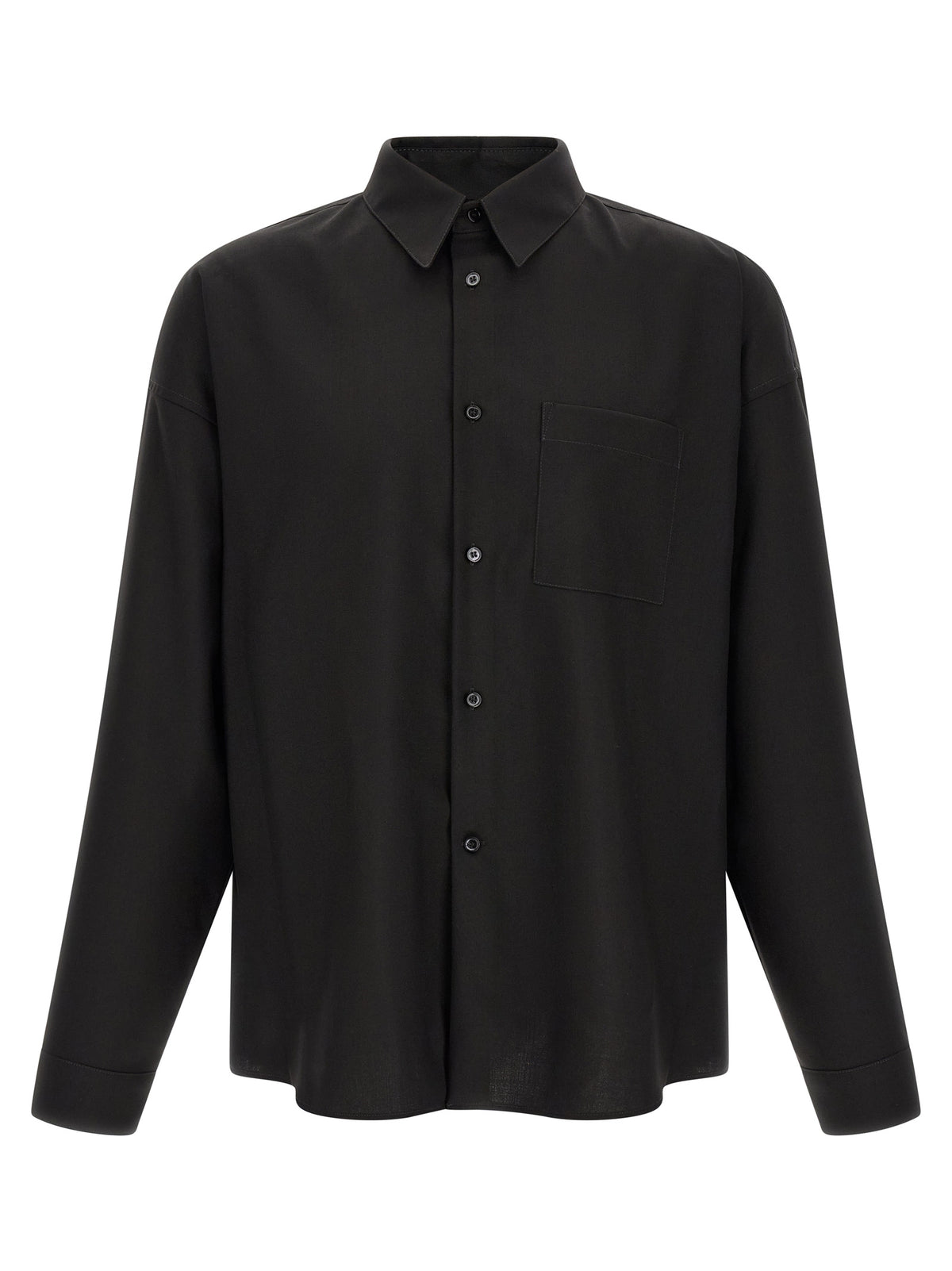 Marni Bluse aus schwarzer Schurwolle