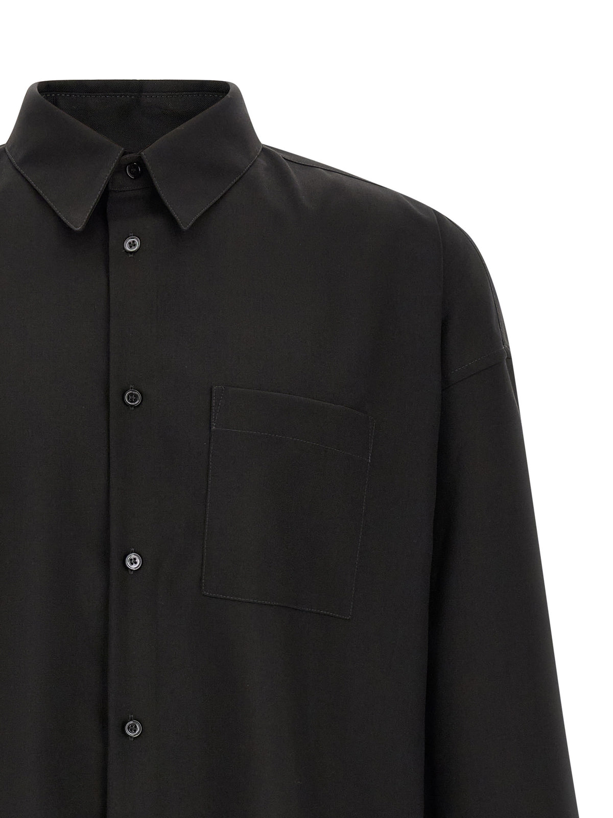 Marni Bluse aus schwarzer Schurwolle