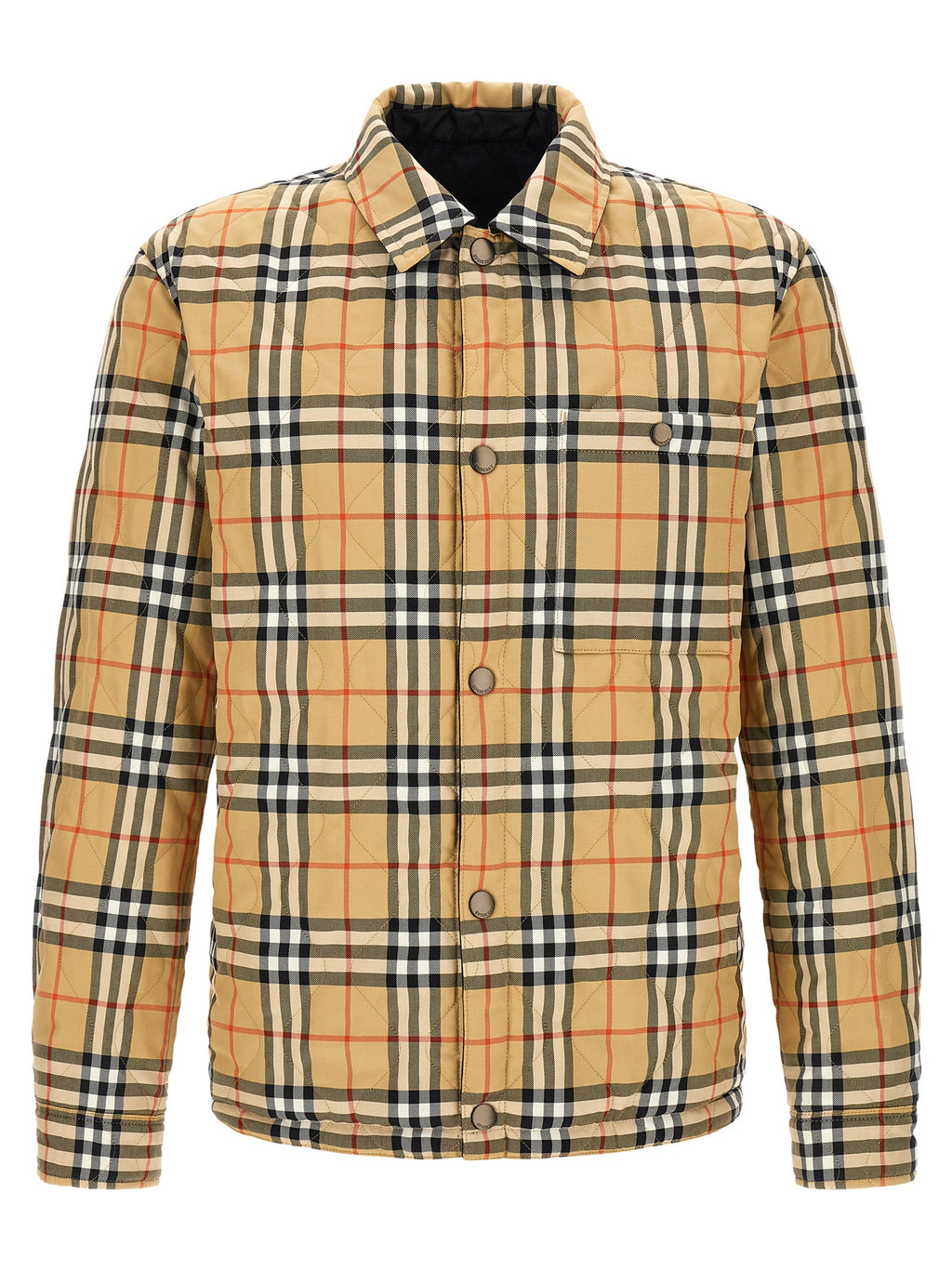 Burberry Schwarze, durchgehende Jacke aus Polyamid