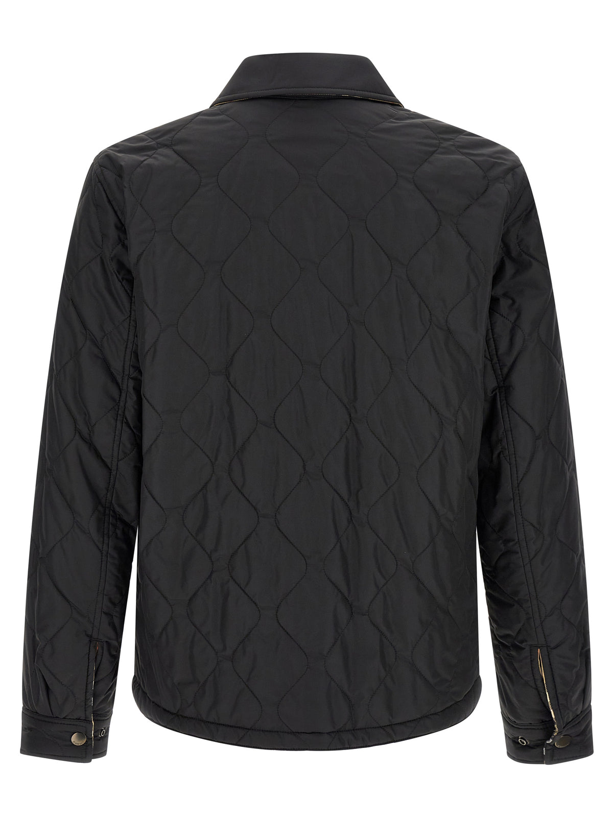 Burberry Schwarze, durchgehende Jacke aus Polyamid