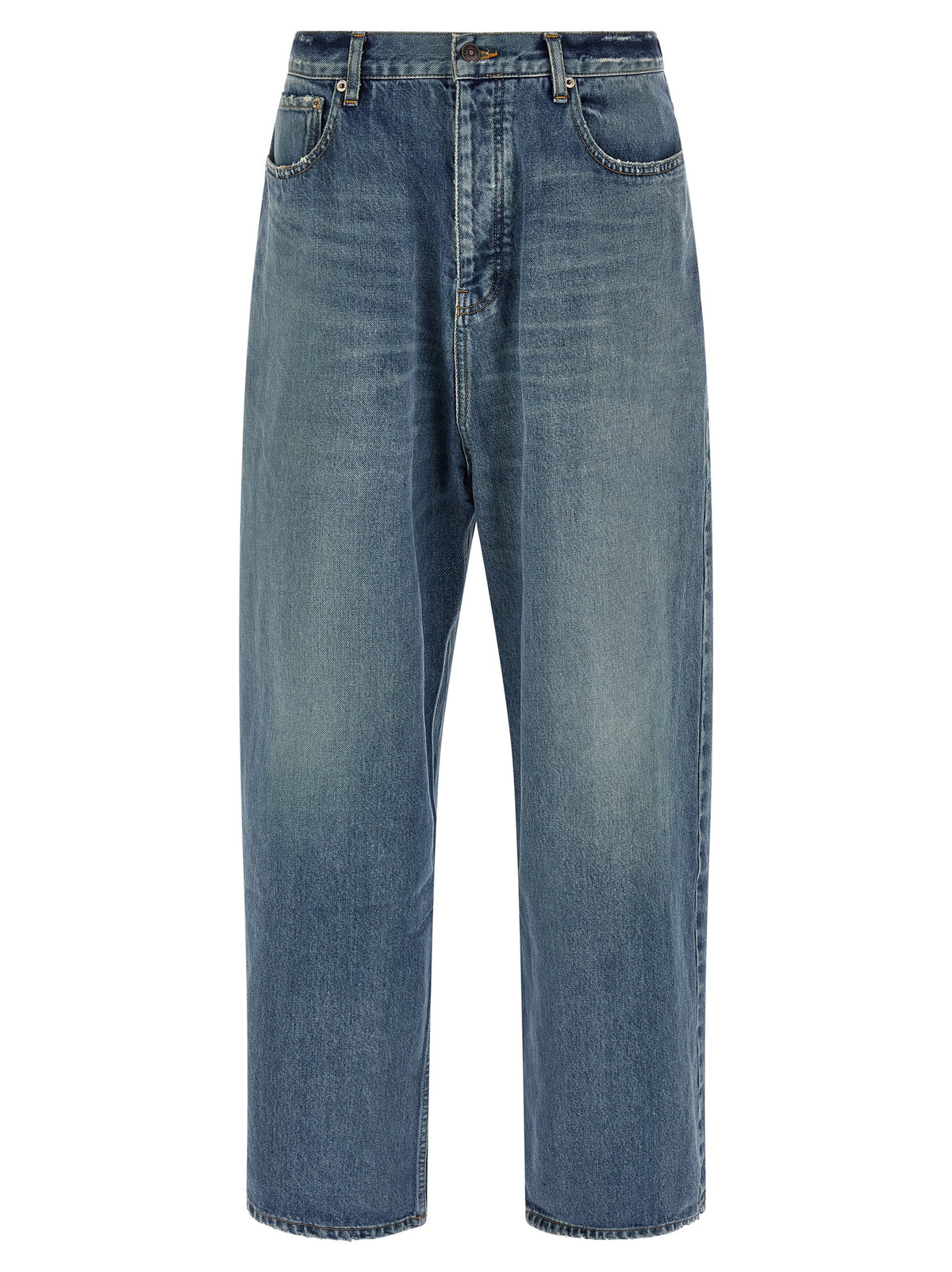 Balenciaga Jeans aus blauer Baumwolle mit Relaxed Fit