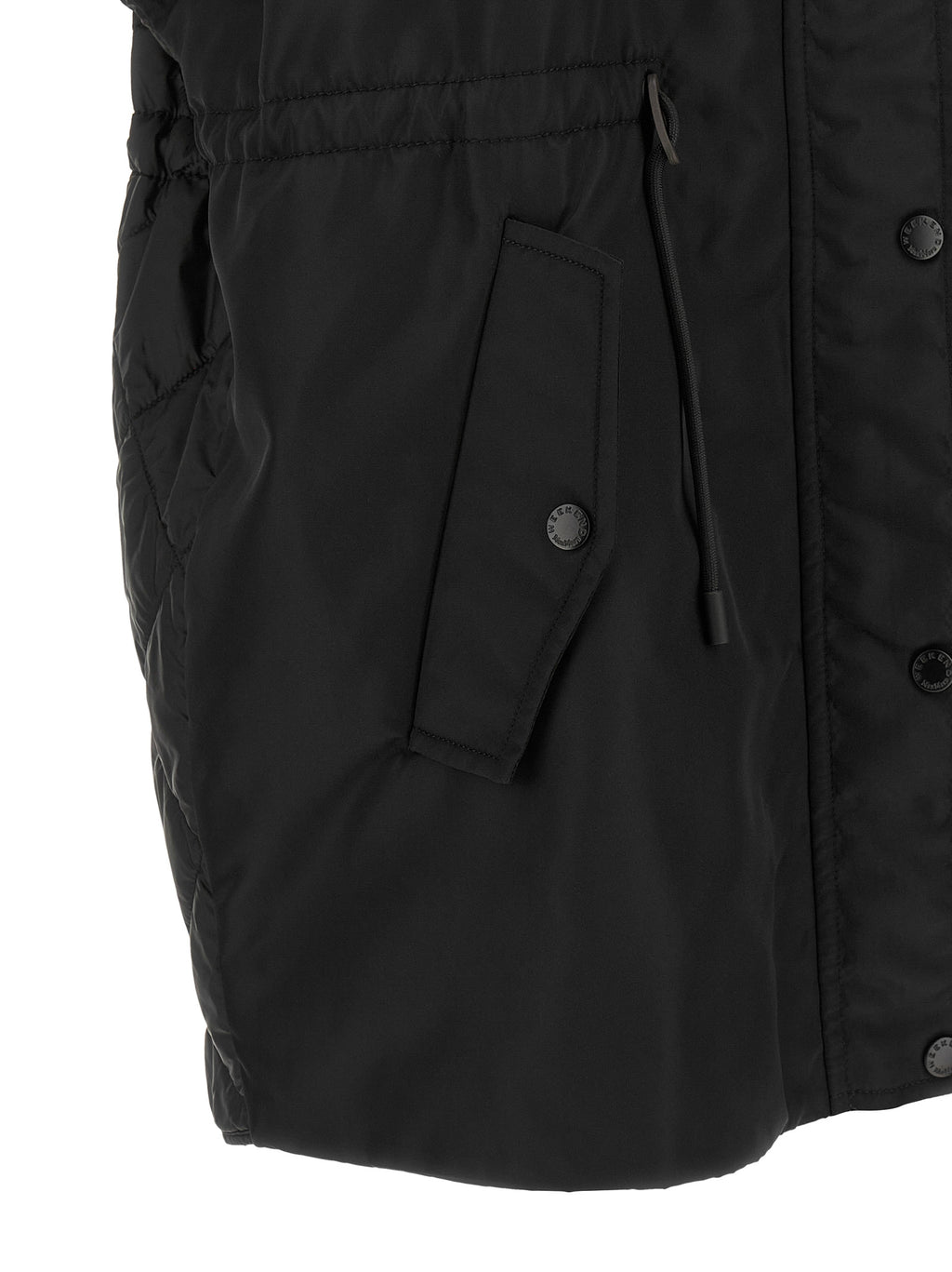 Max Mara Schwarze ärmellose Jacke aus Polyamid