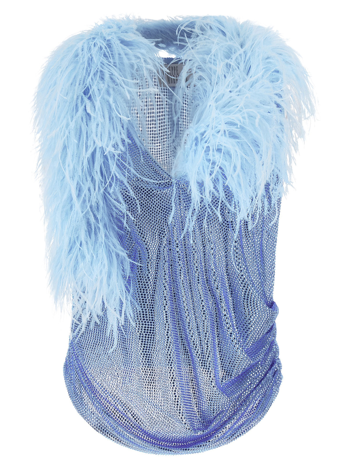 Giuseppe Di Morabito Blaue Polyamid-Tanktops