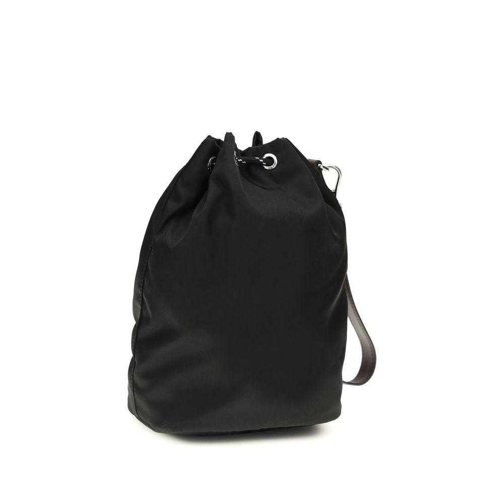 Prada Accessoires aus recyceltem schwarzem Polyamid
