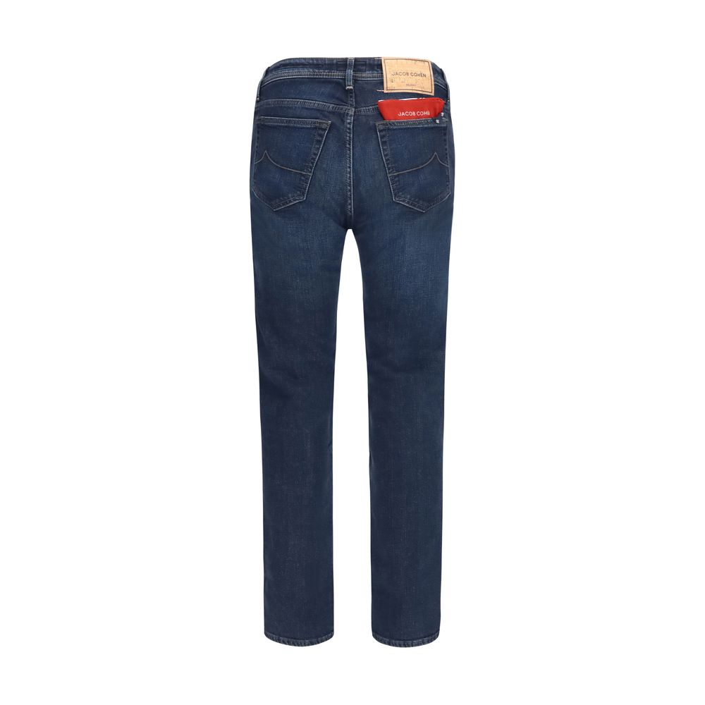 Jacob Cohen Blue Cotton Slim Fit Jeans