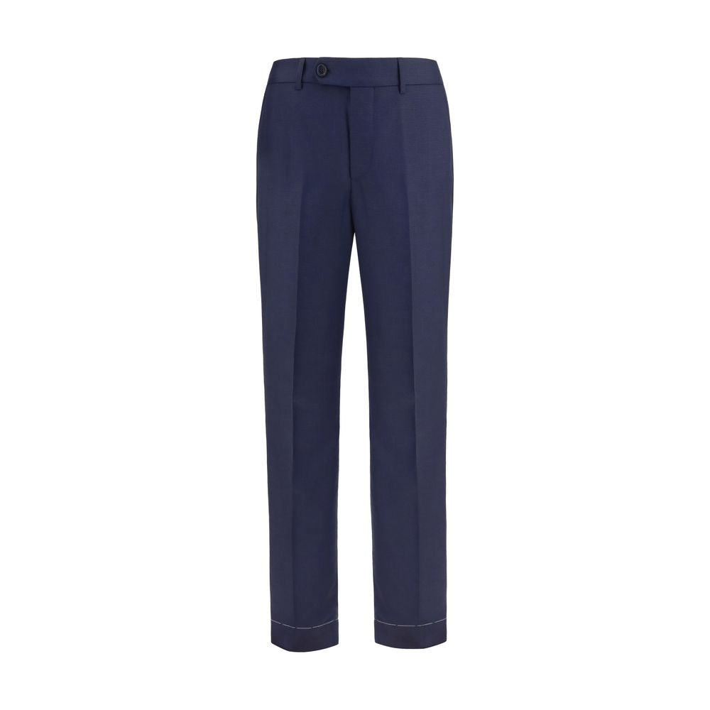 Brunello Cucinelli Blaue Wollhose Oves Aries