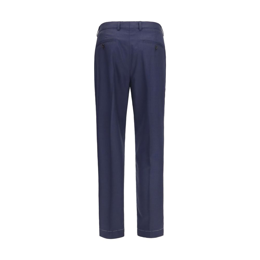 Brunello Cucinelli Blaue Wollhose Oves Aries
