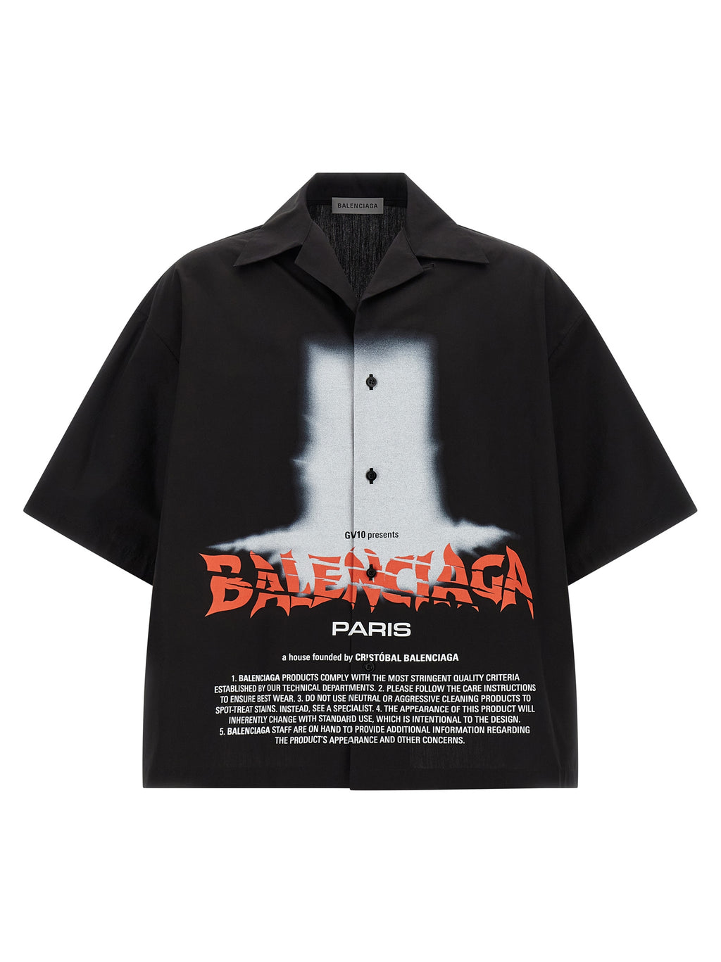 Balenciaga Schwarze Baumwollbluse