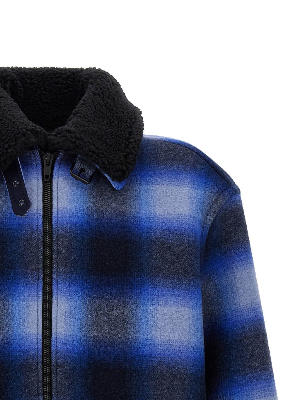 Balenciaga Bomber aus blauer Schurwolle