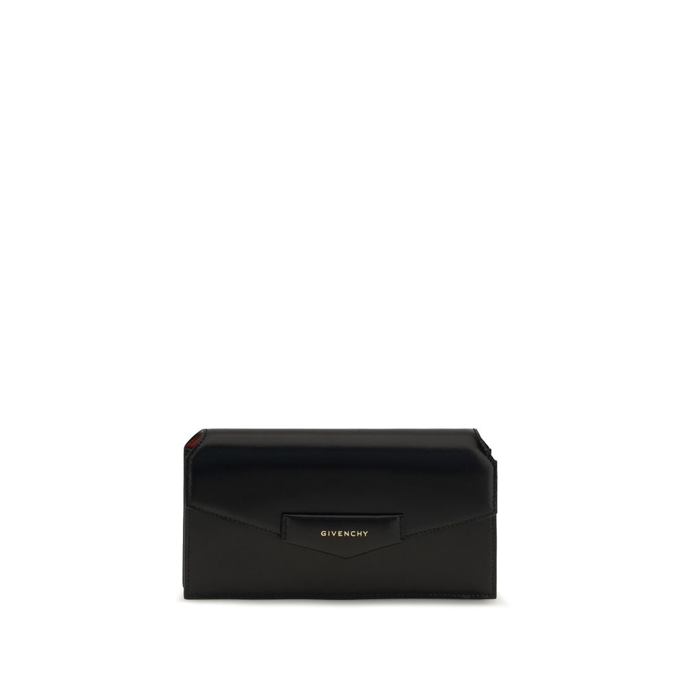 Givenchy Schwarze Kalbsleder Bos Taurus Clutch-Tasche