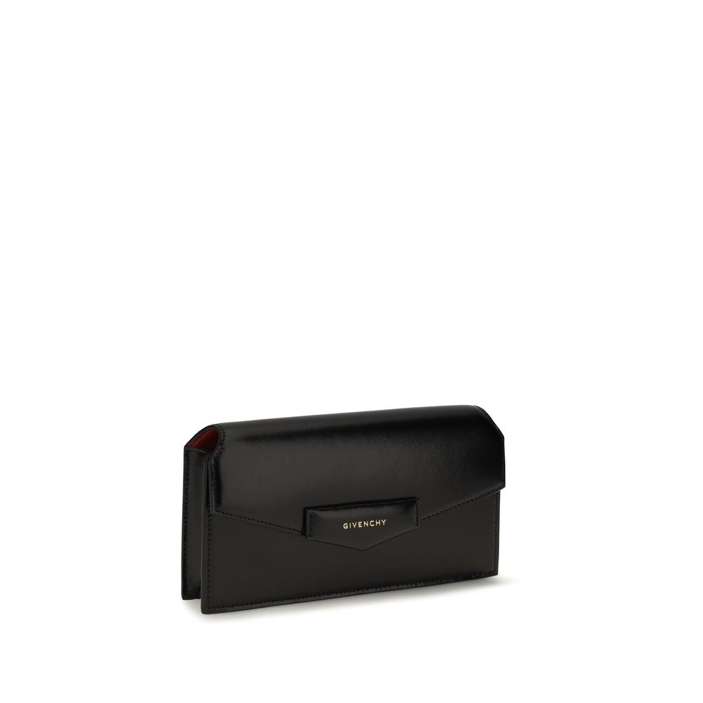 Givenchy Schwarze Kalbsleder Bos Taurus Clutch-Tasche